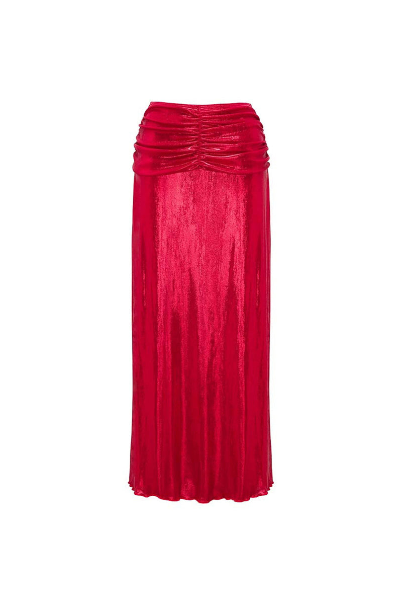 Laden Sie das Bild in den Galerie-Viewer, Roter Kalte Schulter Zweiteiliger 3D-Blumen Badeanzug mit Strandkleid