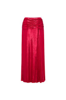 Laden Sie das Bild in den Galerie-Viewer, Roter Kalte Schulter Zweiteiliger 3D-Blumen Badeanzug mit Strandkleid