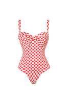 Laden Sie das Bild in den Galerie-Viewer, Blauer Herzmuster Zweiteiliger Spaghettiträger Badeanzug mit Deckmantel