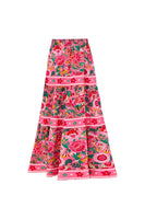 Laden Sie das Bild in den Galerie-Viewer, 2-teiliger Fuchsia Blumen Bauchkontroll Badeanzug mit Strandkleid