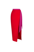 Laden Sie das Bild in den Galerie-Viewer, Roter Zweiteiliger Spaghettiträger Badeanzug mit Strandkleid