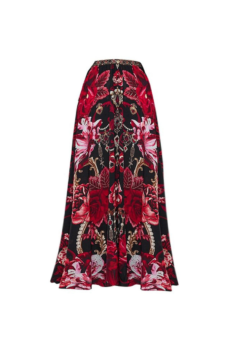 Laden Sie das Bild in den Galerie-Viewer, 2-teilige Spaghetti-Träger Schwarzer Roter Blumenbadeanzug mit Deckmantel