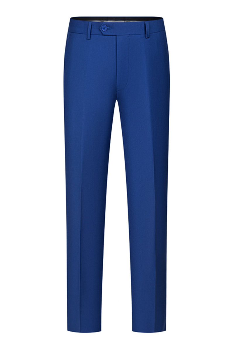 Laden Sie das Bild in den Galerie-Viewer, 2-teilige Schwarze Spitzrevers Doppelreihige Herrenanzüge