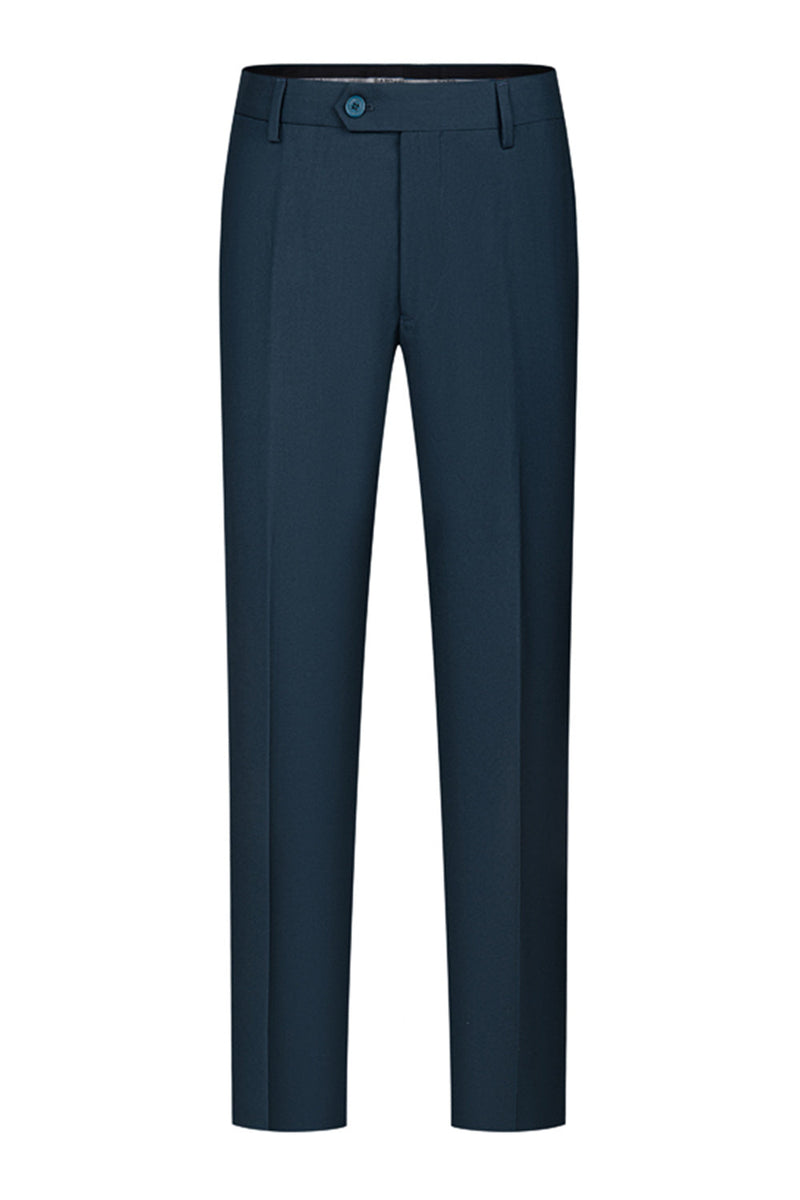 Laden Sie das Bild in den Galerie-Viewer, 2-teilige Schwarze Spitzrevers Doppelreihige Herrenanzüge