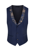 Laden Sie das Bild in den Galerie-Viewer, Champagner Schal Revers Ein Knopf Blumenanzüge für Herren