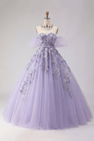Laden Sie das Bild in den Galerie-Viewer, Schulterfreies Applikiertes Ballgewand Blush Quinceanera-Kleid