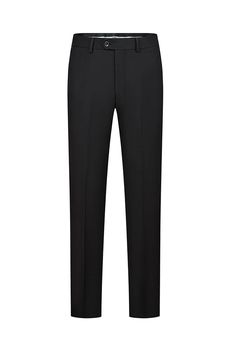Laden Sie das Bild in den Galerie-Viewer, Schwarze Dreiteilige Schal Revers Zweireihige Herrenanzüge