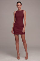 Laden Sie das Bild in den Galerie-Viewer, Bateau Hals Satin Bodycon Standesamt Kleid
