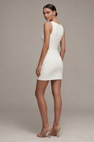 Laden Sie das Bild in den Galerie-Viewer, Bateau Hals Satin Bodycon Standesamt Kleid