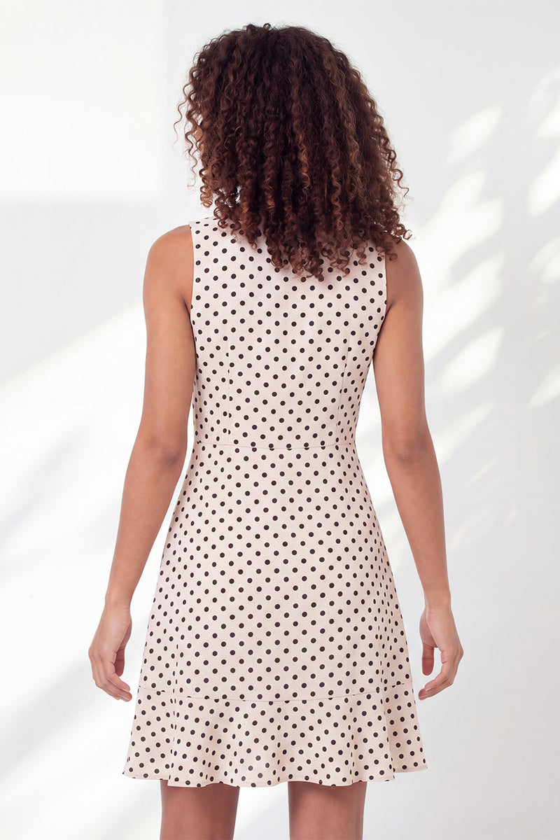 Laden Sie das Bild in den Galerie-Viewer, Weißes schwarzes A-Linien-V-Ausschnitt-Mini-Abschlusskleid mit Rüschen