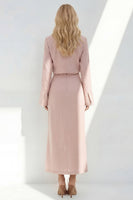 Laden Sie das Bild in den Galerie-Viewer, Zweiteiliges Business-Kleid mit blauer Kerbe-Revers