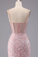 Laden Sie das Bild in den Galerie-Viewer, Glitzerndes dunkelgrünes Blumenkorsett Bodycon Pailletten Kurzes Homecoming-Kleid