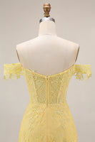 Laden Sie das Bild in den Galerie-Viewer, A-Linie langes Abschlussballkleid mit Spitzen-Korsett-Appliquierung