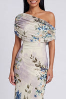 Laden Sie das Bild in den Galerie-Viewer, Schwarzes Tüll-Bodycon-Muster mit Blumen-Maxikleid