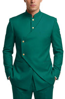 Laden Sie das Bild in den Galerie-Viewer, Einbrustige Kaffee-Zweiteiler Herrenabschlussballanzüge