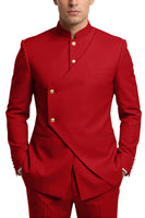 Laden Sie das Bild in den Galerie-Viewer, Einbrustige Kaffee-Zweiteiler Herrenabschlussballanzüge