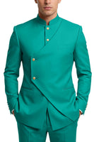 Laden Sie das Bild in den Galerie-Viewer, Einbrustige Kaffee-Zweiteiler Herrenabschlussballanzüge