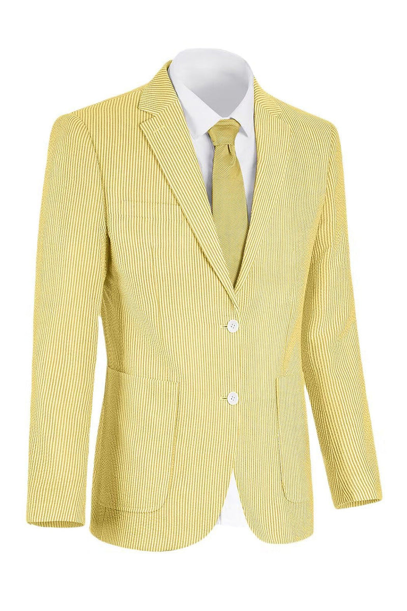 Laden Sie das Bild in den Galerie-Viewer, Hellblaue einreihige Herrenjacke mit Notch-Revers