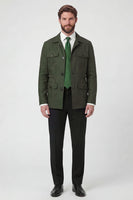 Laden Sie das Bild in den Galerie-Viewer, Beige, einreihige Herrenjacke mit Notch-Notch-Revers