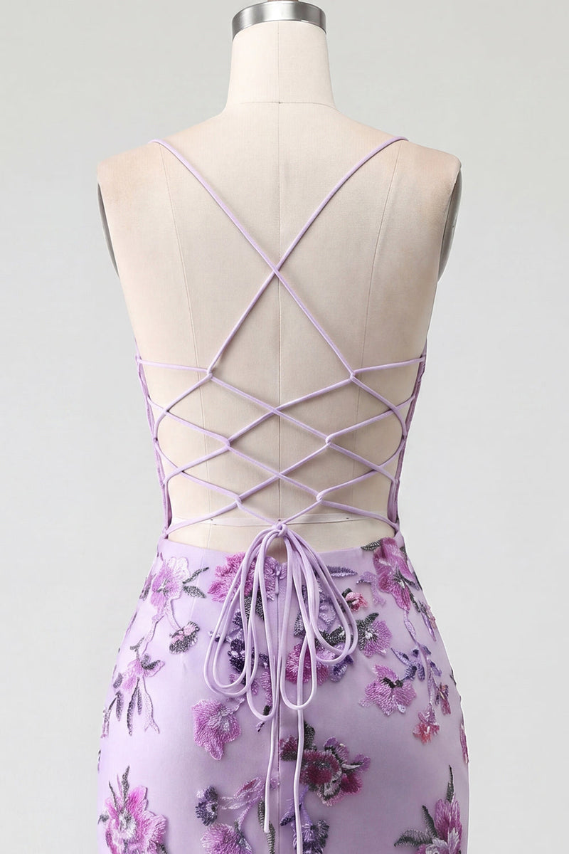 Laden Sie das Bild in den Galerie-Viewer, Rouge Bodycon Neckholderhals Transparentes Korsett, Pailletten Heimkehrkleid