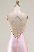 Laden Sie das Bild in den Galerie-Viewer, Rosa Transparentes Korsett Gerafftes Bodycon Kurzes Abendkleid
