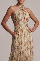 Laden Sie das Bild in den Galerie-Viewer, Champagner-Halter Schnitt aus einer Linie Mutter-der-Braut-Kleid