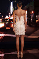 Laden Sie das Bild in den Galerie-Viewer, Grünes Sweetheart-Korsett-Rüschen-Bodycon-Runden-Spitzen-Zurück-Homecoming-Kleid