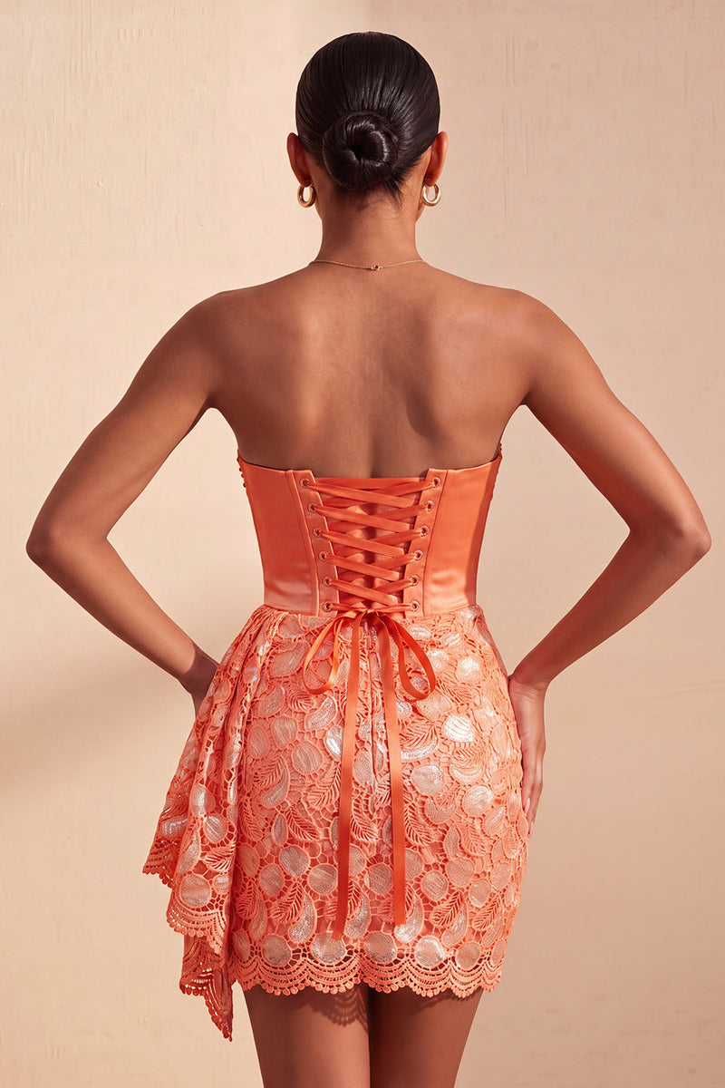 Laden Sie das Bild in den Galerie-Viewer, Hellgelbe Bodycon Sweetheart mit gerafften Pailletten Schnürung Back-Homecoming-Kleid mit Schärpe