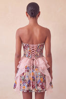 Laden Sie das Bild in den Galerie-Viewer, Salbeigrünes Sweetheart-Korsett A-Line Kurzes Homecoming-Kleid mit Pailletten
