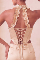 Laden Sie das Bild in den Galerie-Viewer, Halter-Korsett Bodycon Mintgrün gerafftes kurzes Homecoming-Kleid mit Schlitz