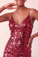Laden Sie das Bild in den Galerie-Viewer, Glitzerndes silbernes Bodycon Spitzen-Kurzes Homecoming-Kleid mit Pailletten hinten