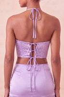 Laden Sie das Bild in den Galerie-Viewer, Schwarzes Neckholder-Cut-Out-Mini-Homecoming-Kleid mit Rüschen