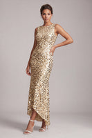 Laden Sie das Bild in den Galerie-Viewer, Glitzerndes grünes Meerjungfrauen-Umlauf-Midi-Kleid mit Pailletten