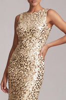 Laden Sie das Bild in den Galerie-Viewer, Glitzerndes grünes Meerjungfrauen-Umlauf-Midi-Kleid mit Pailletten
