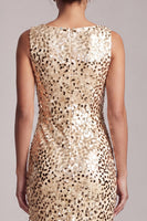 Laden Sie das Bild in den Galerie-Viewer, Glitzerndes grünes Meerjungfrauen-Umlauf-Midi-Kleid mit Pailletten