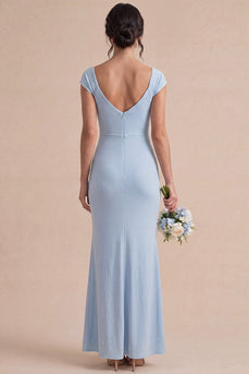 Himmelblaues Meerjungfrauen Maxikleid