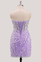 Laden Sie das Bild in den Galerie-Viewer, Bodycon trägerloses, floral, transparentes Korsett, Pailletten-Homecoming-Kleid mit Schnürung auf dem Rücken