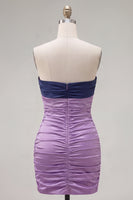 Laden Sie das Bild in den Galerie-Viewer, Rot Orange Sweetheart Falten-Keyhole-Bodycon Kurzes Homecoming-Kleid