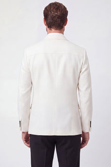 Einreihige Herrenblazerjacke mit Notch-Revers