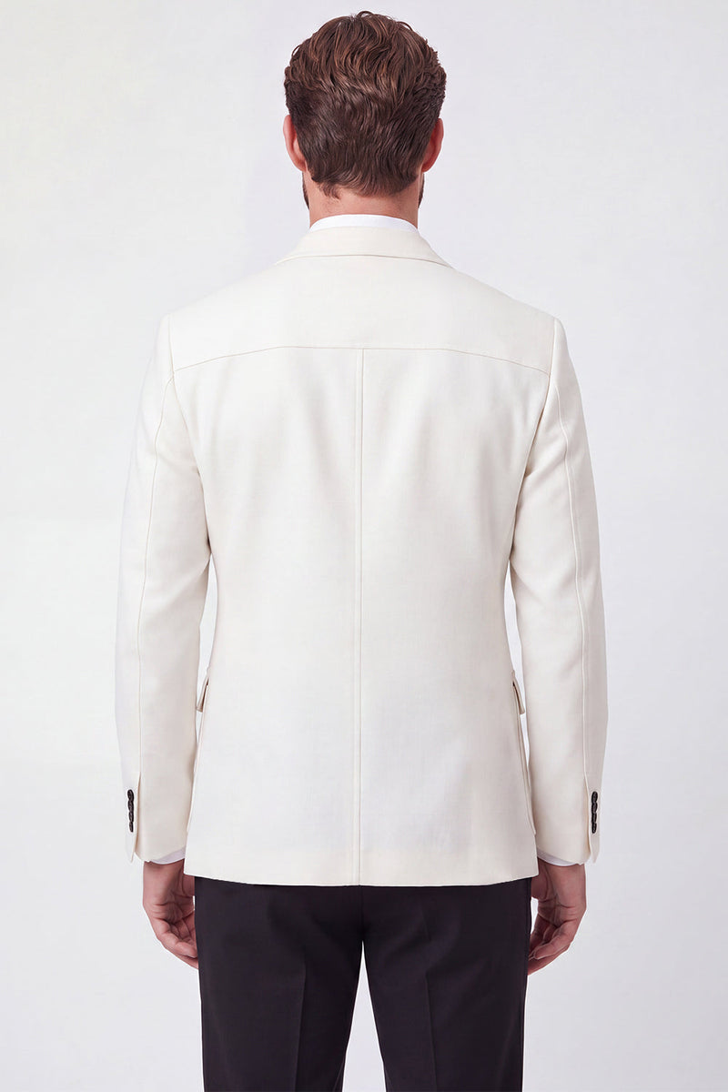 Laden Sie das Bild in den Galerie-Viewer, Einreihige Herrenblazerjacke mit Notch-Revers