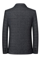 Laden Sie das Bild in den Galerie-Viewer, Navy Notch Revers einreihige Herren-Prom-Blazerjacke