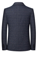 Laden Sie das Bild in den Galerie-Viewer, Navy Notch Revers einreihige Herren-Prom-Blazerjacke
