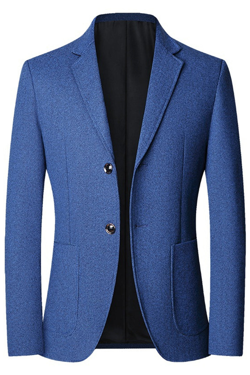Laden Sie das Bild in den Galerie-Viewer, Einreihiger Herrenprom-Blazer mit Notch-Revers