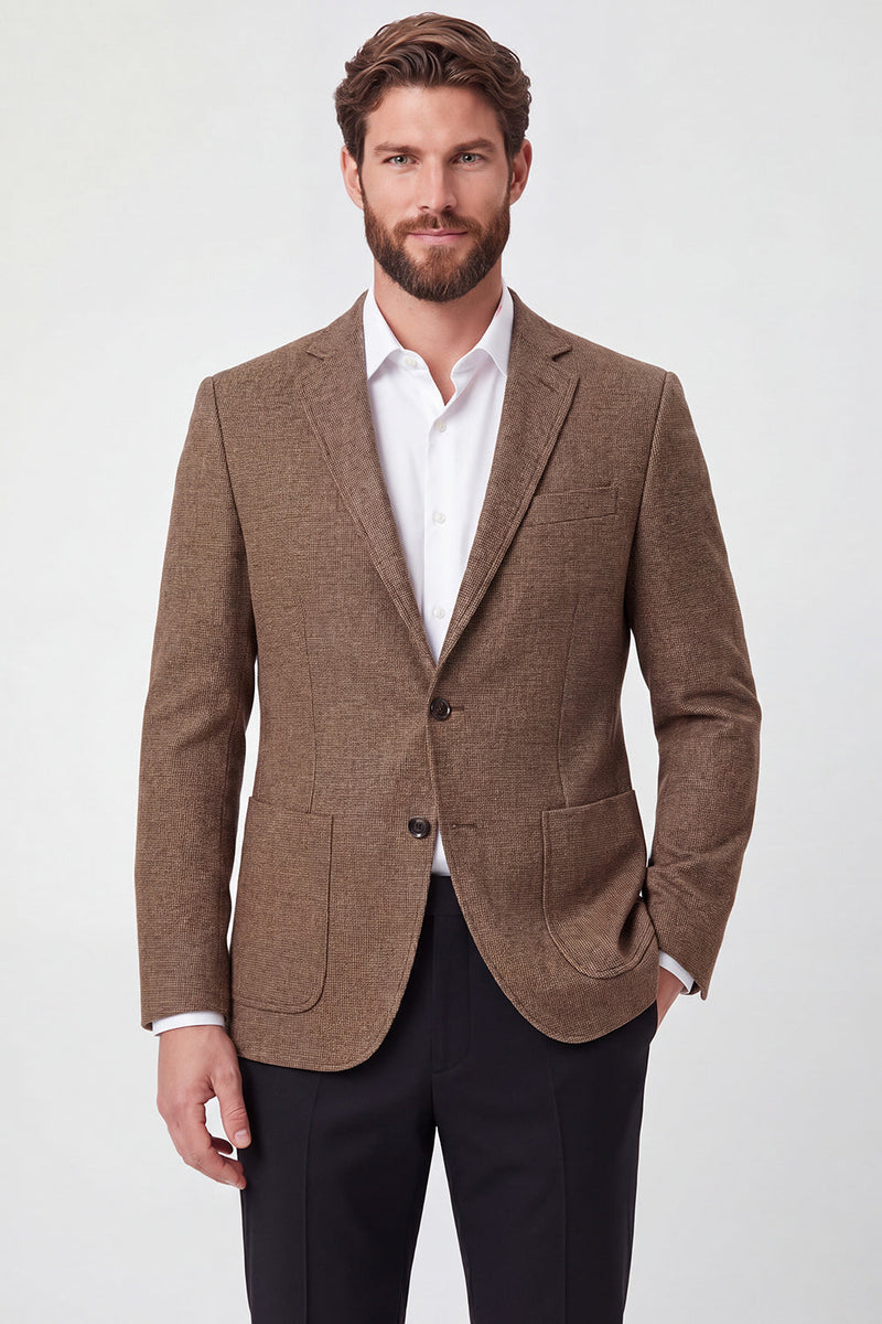 Laden Sie das Bild in den Galerie-Viewer, Einreihiger Herrenprom-Blazer mit Notch-Revers