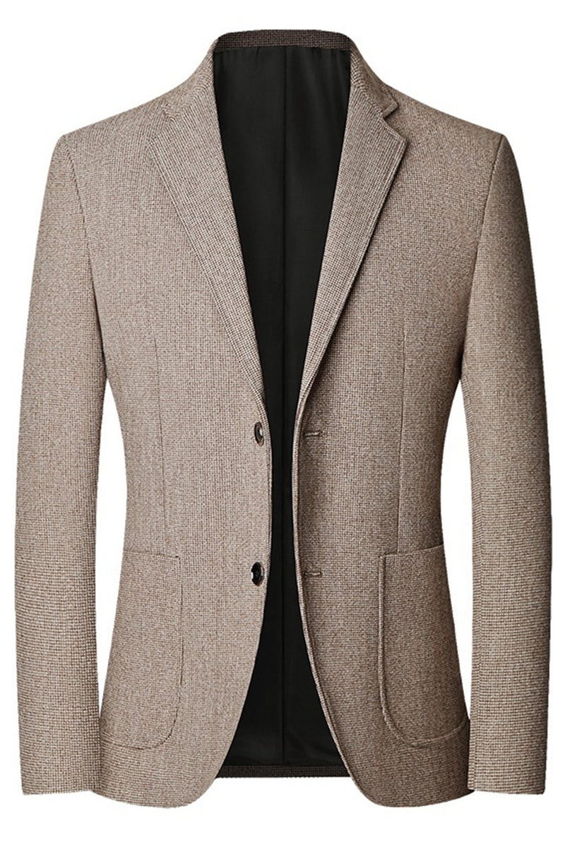 Laden Sie das Bild in den Galerie-Viewer, Einreihiger Herrenprom-Blazer mit Notch-Revers