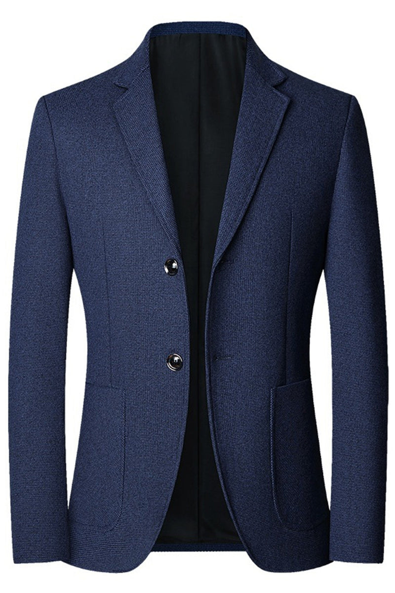 Laden Sie das Bild in den Galerie-Viewer, Einreihiger Herrenprom-Blazer mit Notch-Revers
