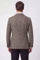 Laden Sie das Bild in den Galerie-Viewer, Brown Peak Revers Doppelreihige Herren-Abschlussball-Jacke