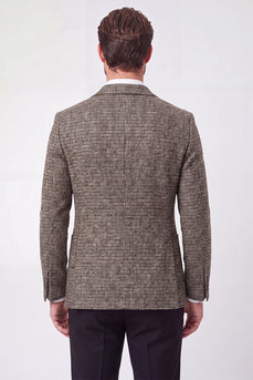 Brown Peak Revers Doppelreihige Herren Abschlussball Jacke