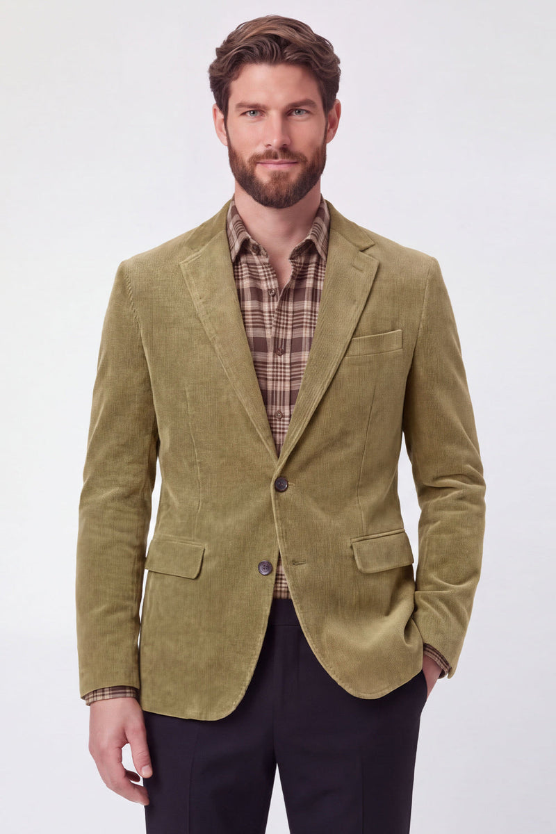 Laden Sie das Bild in den Galerie-Viewer, Einreihiger Herrenprom-Blazer mit Notch-Revers