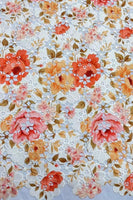 Laden Sie das Bild in den Galerie-Viewer, Blaues Rundhals Blumenmuster A-Linie Kurzes Abendkleid